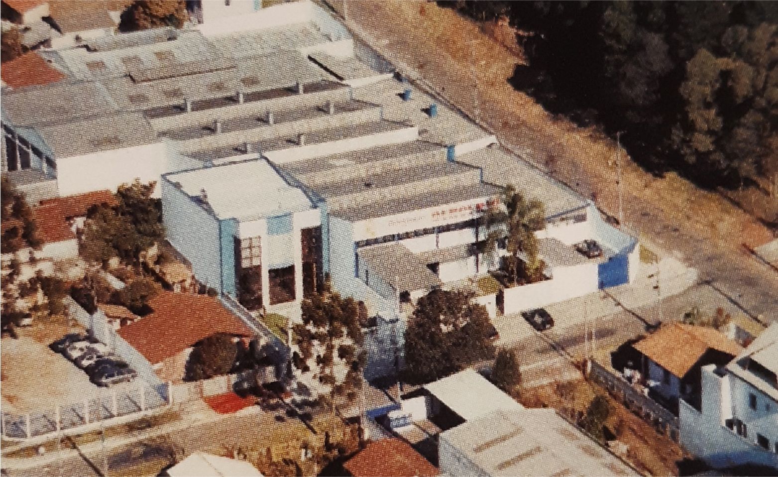 Vista aérea da fábrica da Refrigeração OuroFrio